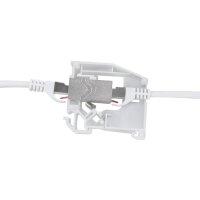 LogiLink Hutschienen-Adapter mit 1 Keystone Modul, hellgrau