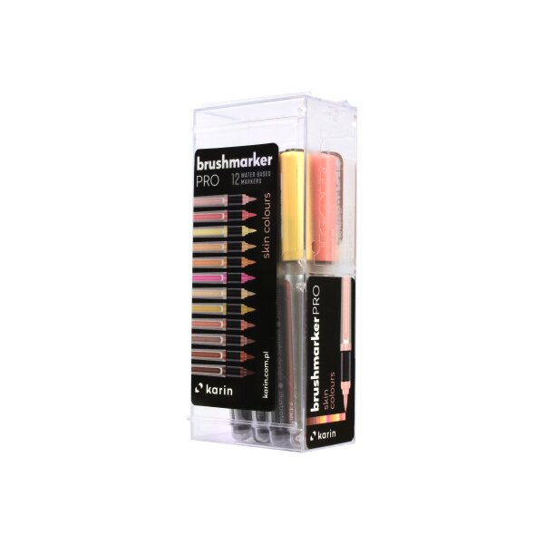 KARIN Brush Marker PRO 27C5 Skin colours 12 pcs.