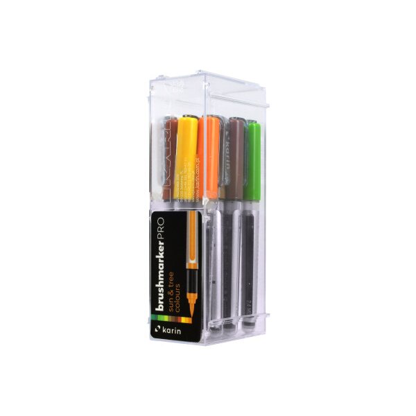 KARIN Brush Marker PRO 27C3 Sun and tree colours 12 pcs.