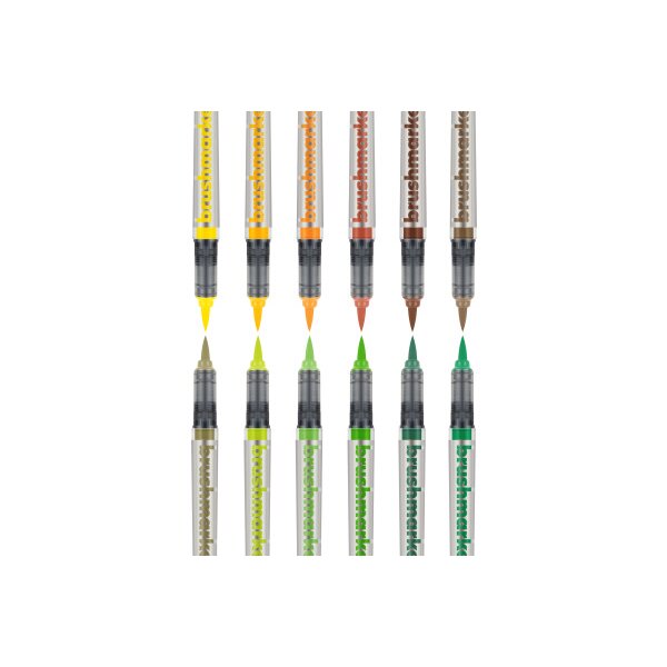 KARIN Brush Marker PRO 27C3 Sun and tree colours 12 pcs.