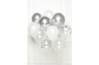 NEUTRAL DIY Ballon Bouquet 10 Stk. 9907426 silber
