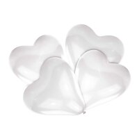 NEUTRAL Latex Balloons Heart 5 pcs. 9904032 blanc 30.4cm