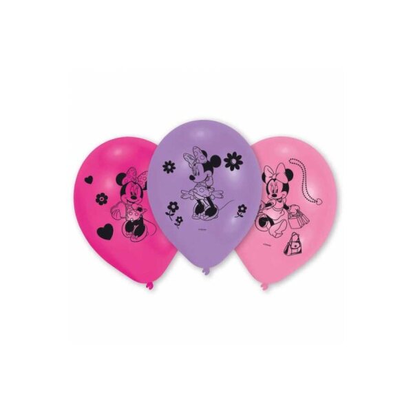 NEUTRAL Ballons Minnie Mouse 10 Stk. 999371 pink, violett 25.4cm