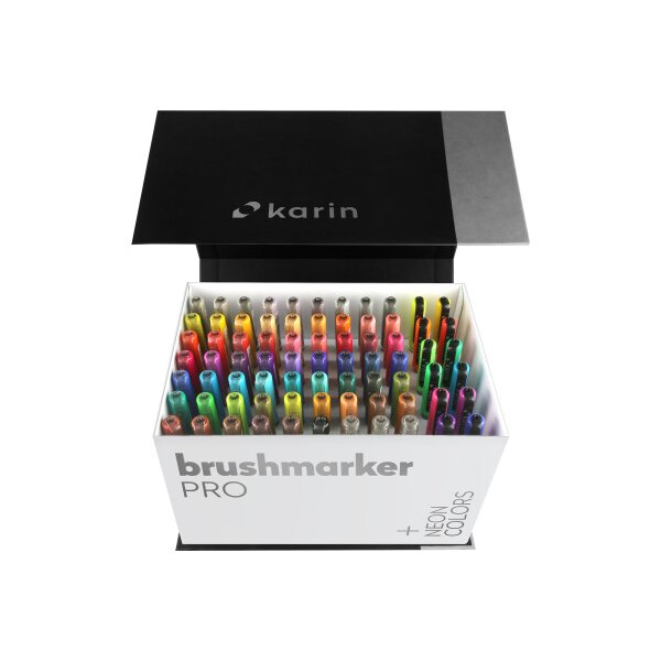 KARIN Brush Marker PRO 27C13 Mega Box 72 Farben