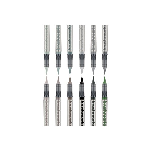 KARIN Brush Marker PRO 27C6 Grey colours 12 Stück
