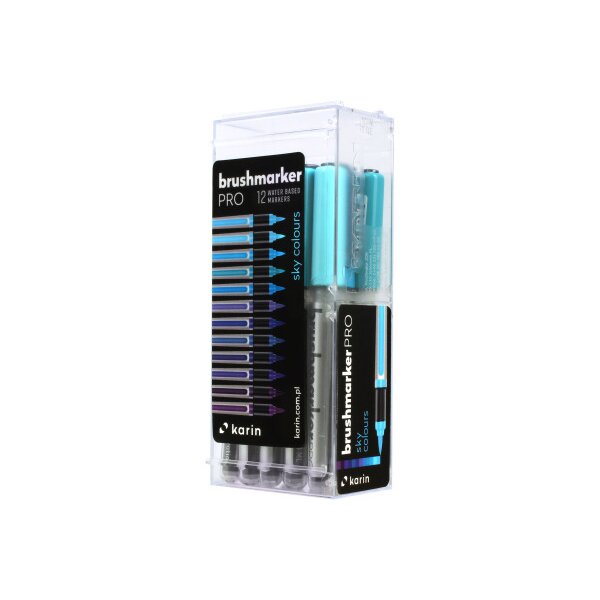 KARIN Brush Marker PRO 27C2 Sky colours 12 St&uuml;ck