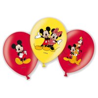 NEUTRAL Balloons Micky Mouse 6 pcs. 999240 jaune, rouge...