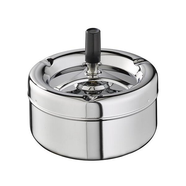 APS Drehaschenbecher PUSH, silber