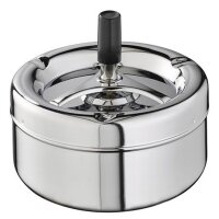 APS Drehaschenbecher PUSH, silber