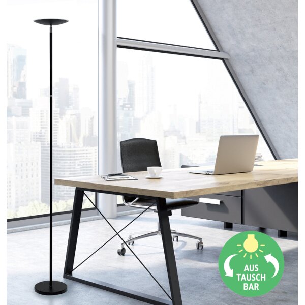 MAUL Lampadaire à LED MAULsphere, dimmable, noir