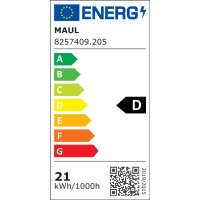MAUL LED-Stehleuchte MAULjet, dimmbar, silber