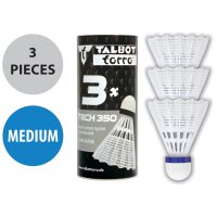 TALBOT torro Volant de badminton Tech350, moyen, blanc/bleu