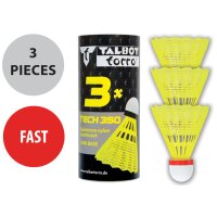 TALBOT torro Volant de badminton Tech350, rapide,jaune/rouge