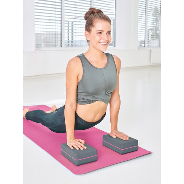 SCHILDKRÖT Yoga Block, 200 g, grün grau
