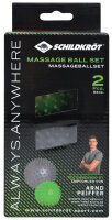 SCHILDKRÖT Noppenball- Massageball-Set, grau grün