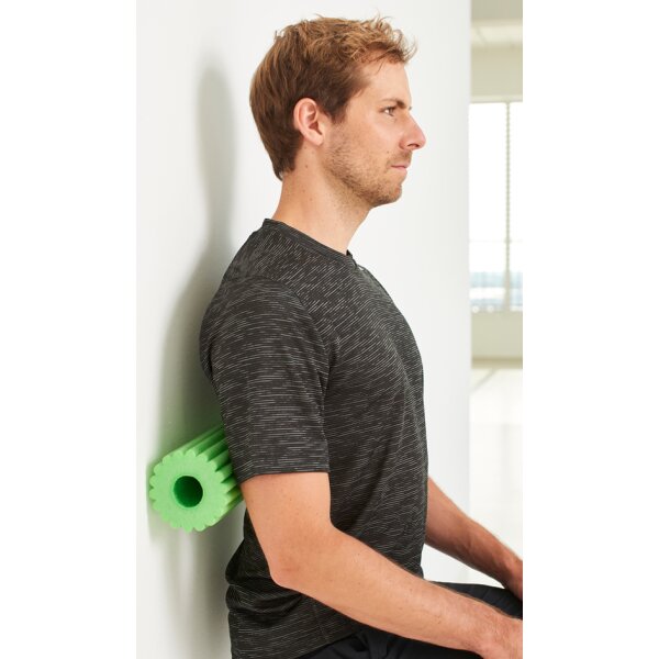 SCHILDKRÖT Rouleau de massage et de fascia 3 en 1, noir/vert