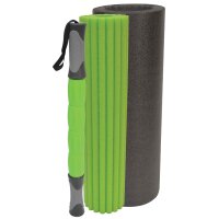 SCHILDKRÖT Rouleau de massage et de fascia 3 en 1, noir/vert