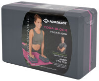 SCHILDKRÖT Bloc de yoga, 200 g, gris/rose