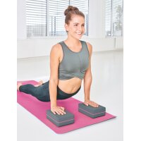 SCHILDKRÖT Yoga Block, 200 g, grau pink