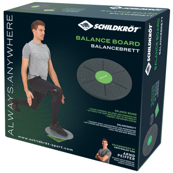 SCHILDKRÖT Balance-Board Fitnesskreisel, grün anthrazit