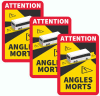 IWH Toter-Winkel-Aufkleber "Angles Morts",...