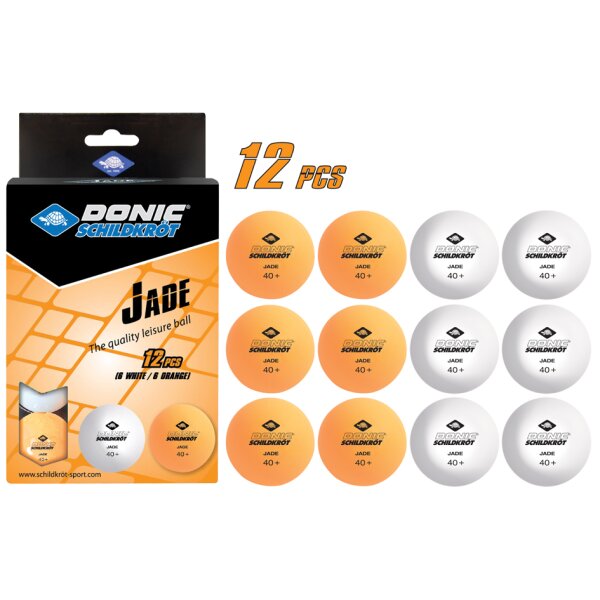 DONIC SCHILDKR&Ouml;T Tischtennisball "Jade", 12er Box, sortiert