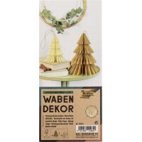 folia Wabendekor HYGGE XMAS TREES, 2er Set, Grösse: S M