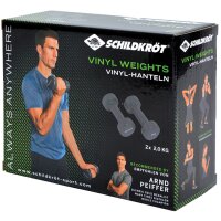 SCHILDKRÖT Haltères vinyle, set de 0,5 kg, vert