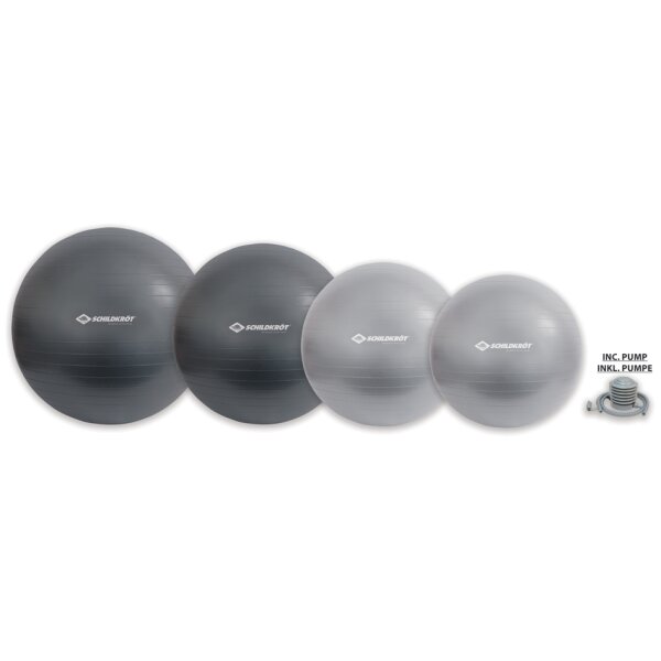SCHILDKRÖT Ballon de gymnastique, diamètre:750 mm,anthracite
