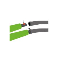 SCHILDKRÖT Cerceau de fitness, 1.000 mm, vert/gris