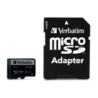 VERBATIM Micro SDXC Pro U3 64GB 47042 Read 90MB/sec....