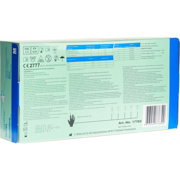 NEUTRAL Gants Nitril XL 33442 bleu 100 pcs.