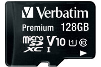VERBATIM Micro SDXC Card 128GB 44085 with Adapter Class...