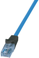 LogiLink Premium Patchkabel, Kat.6A, U UTP, blau, 1,0 m