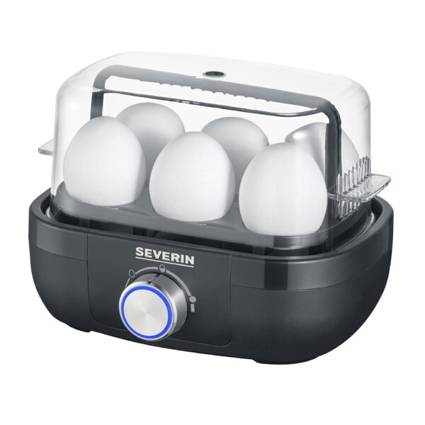 SEVERIN Cuiseur à oeufs EK 3164, pour 6 oeufs, blanc/gris