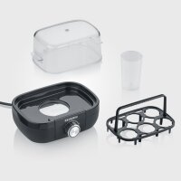 SEVERIN Cuiseur à oeufs EK 3164, pour 6 oeufs, blanc/gris