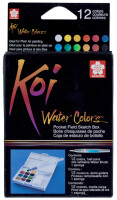 SAKURA Peinture aquarelle Koi Water Colors Sketch Box 24