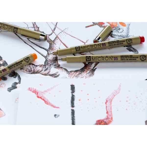 SAKURA Fineliner Pigma Micron x Prunier en fleurs