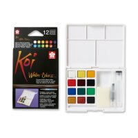 SAKURA Aquarellfarbe Koi Pocket Field XNCW12H Sketchbox...