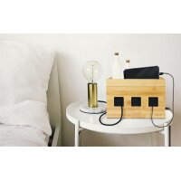 LogiLink Boîte à câbles, en bambou