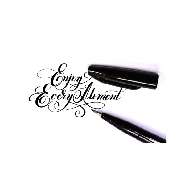 PentelArts Kalligrafiestift Sign Pen Brush, schwarz, 3er Set