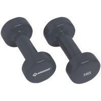 SCHILDKRÖT Vinyl Hanteln, 1,0 kg Set, grün