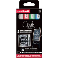 uni-ball Kreidemarker Chalk marker PWE5M 4 PF, 4er Etui