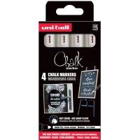 uni-ball Marqueur craie Chalk marker PWE5M/4 PF, étui de 4