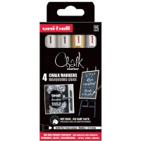 uni-ball Marqueur craie Chalk marker PWE5M/4 PF, étui de 4