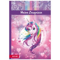 ROTH Zeugnismappe "Einhornportrait", mit Design und Effekt