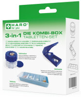HARO 3-in-1 Kombi-Box Tabletten Set, 3-teilig, blau