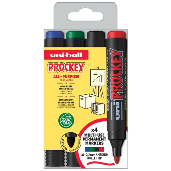 uni-ball Permanent-Marker PROCKEY PM122 8 PF, 8er-Set