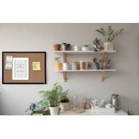 nobo Korktafel, (B)585 x (H)430 mm, Kunststoffrahmen schwarz