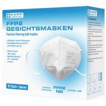 HARO Atemschutzmaske ohne Ventil, Schutzstufe: FFP2, 10er